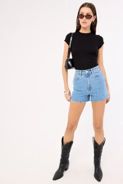 Hi Bells Denim Short Nevada Blue
