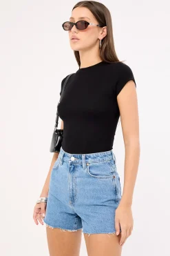 Hi Bells Denim Short Nevada Blue