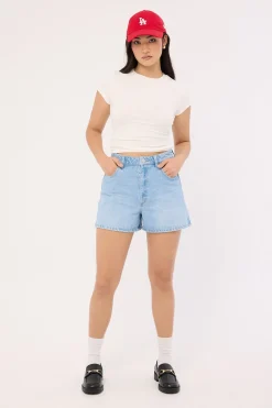 Hi Bells Short Groove Blue