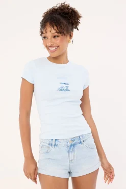 Hidden Horizon Baby Tee Blue