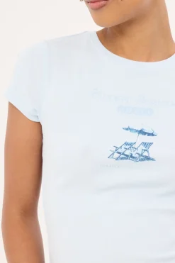 Hidden Horizon Baby Tee Blue