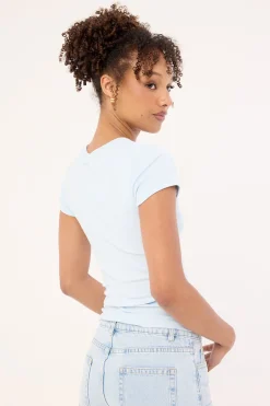 Hidden Horizon Baby Tee Blue