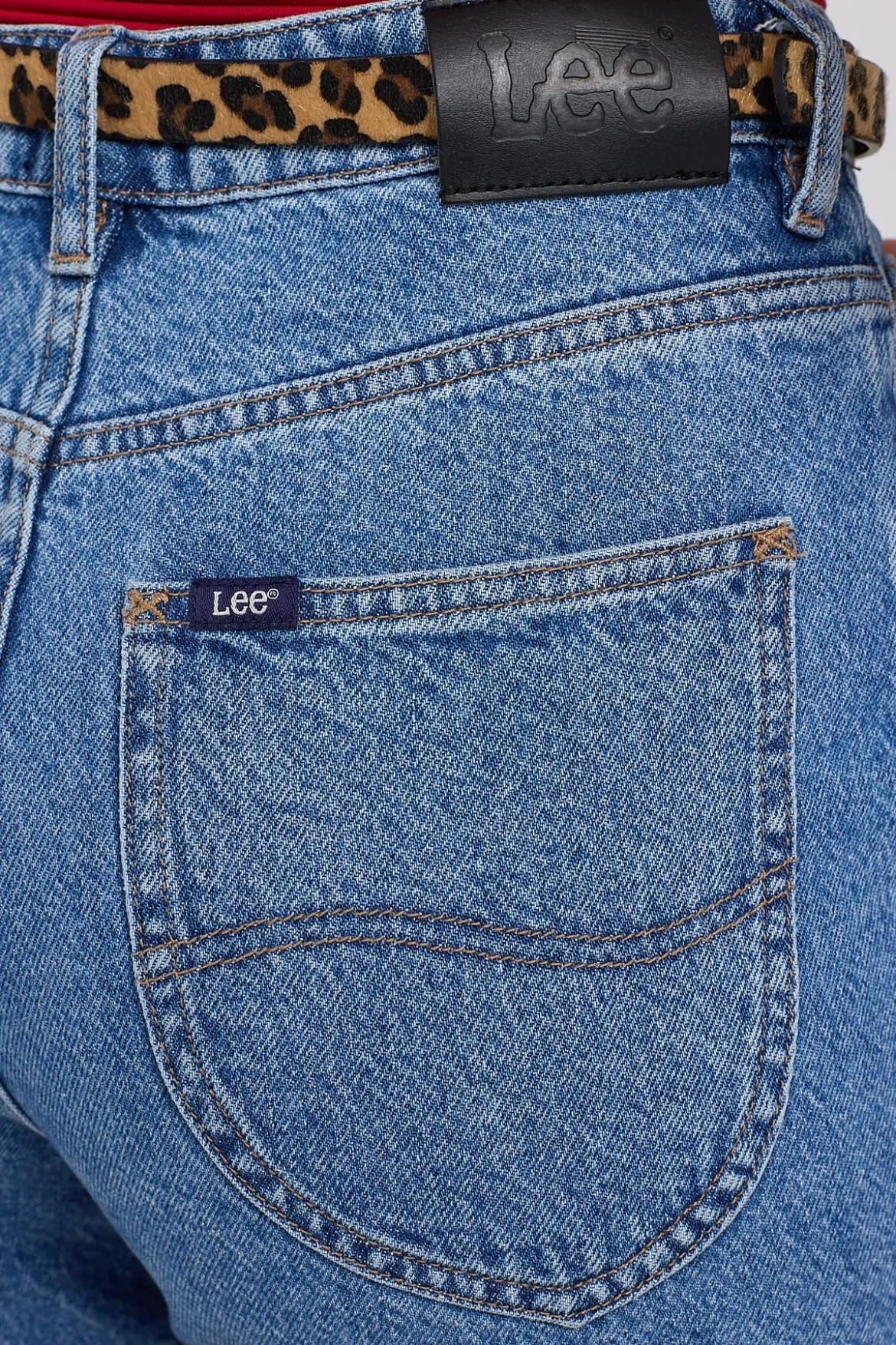 High Moms Denim Short Bold Blue