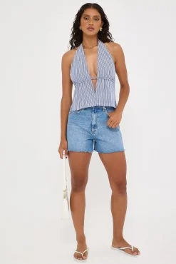 High Relaxed Short Blue Fire