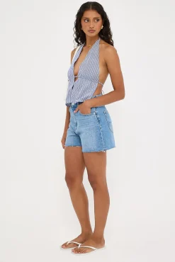 High Relaxed Short Blue Fire