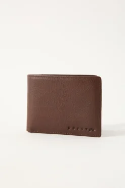 High River 2 Leather Wallet Dark Tan