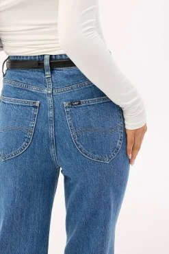 High Straight Crop Jean Cobalt Blue