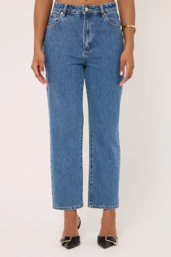 High Venice Straight Jean Eva Organic Blue