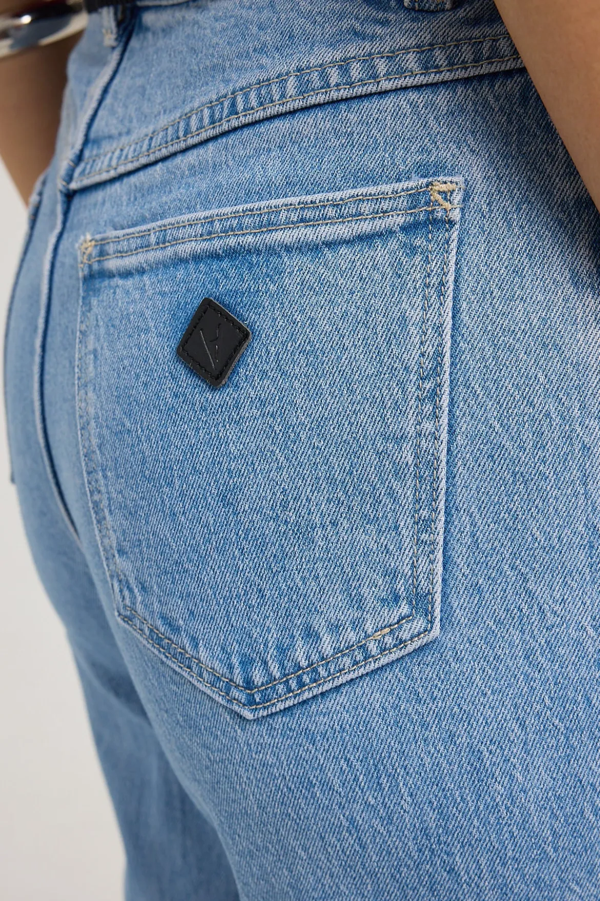 High Venice Straight Jean Elsa Organic Blue