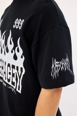 Highway Loopback Street Tee Anthracite Black