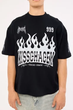 Highway Loopback Street Tee Anthracite Black