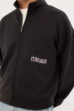 Holloway Full Zip Crop Sweater Off Black