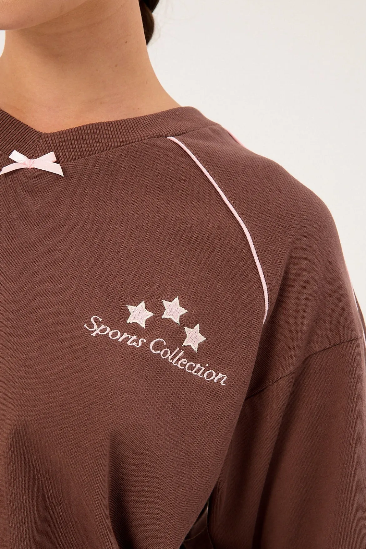 Home Run Honey Oversized Tee Brown