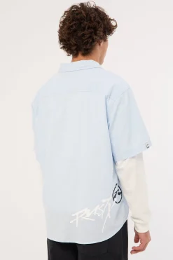 Hoodus Check Shirt Smoke Blue