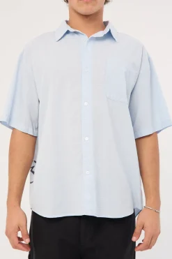 Hoodus Check Shirt Smoke Blue