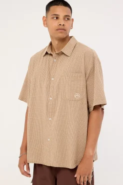 Hoodus Check Shirt Tobacco