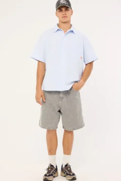 Hoodus Pinstripe Shirt Sky Blue