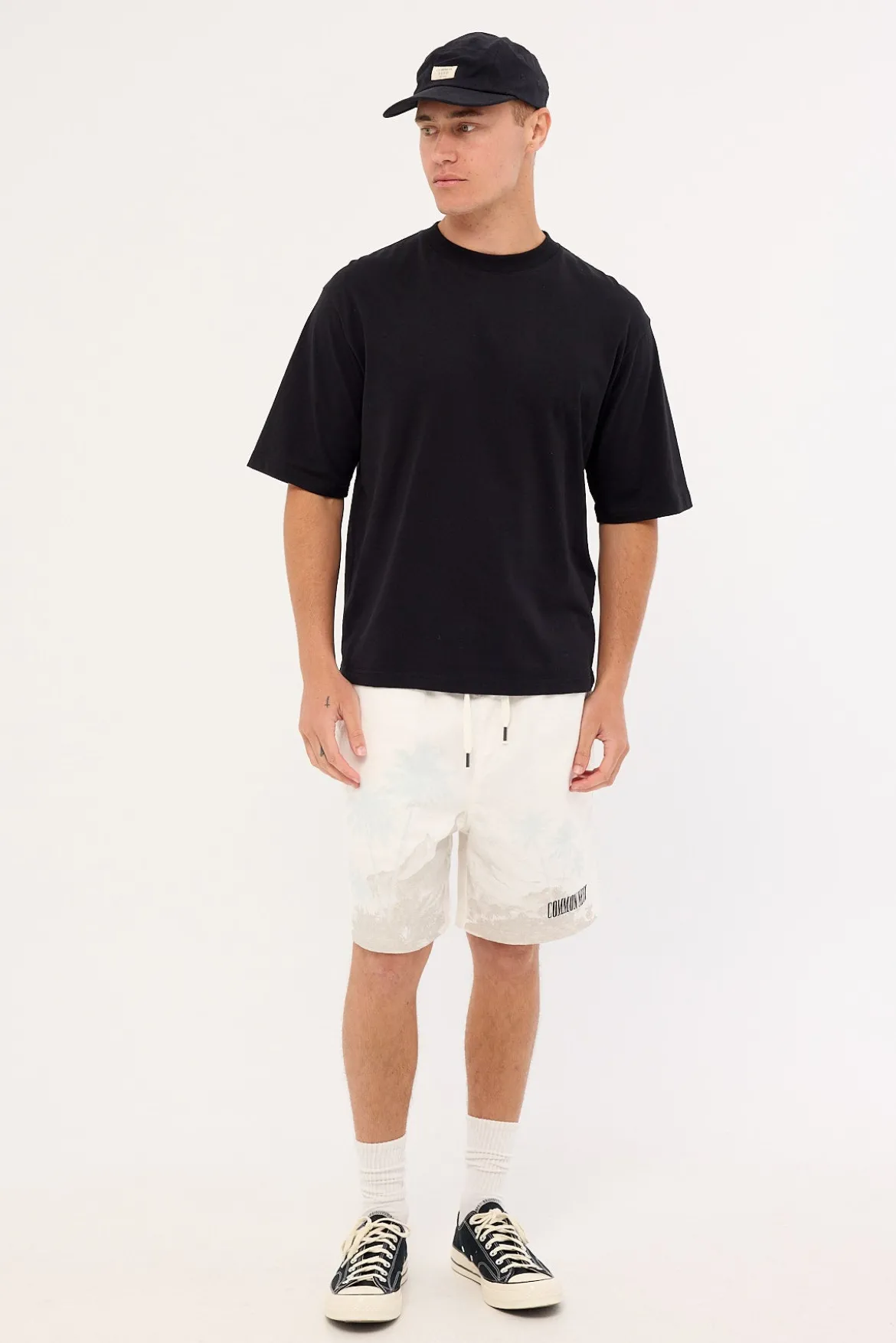 Horizon Elastic Waist Short White