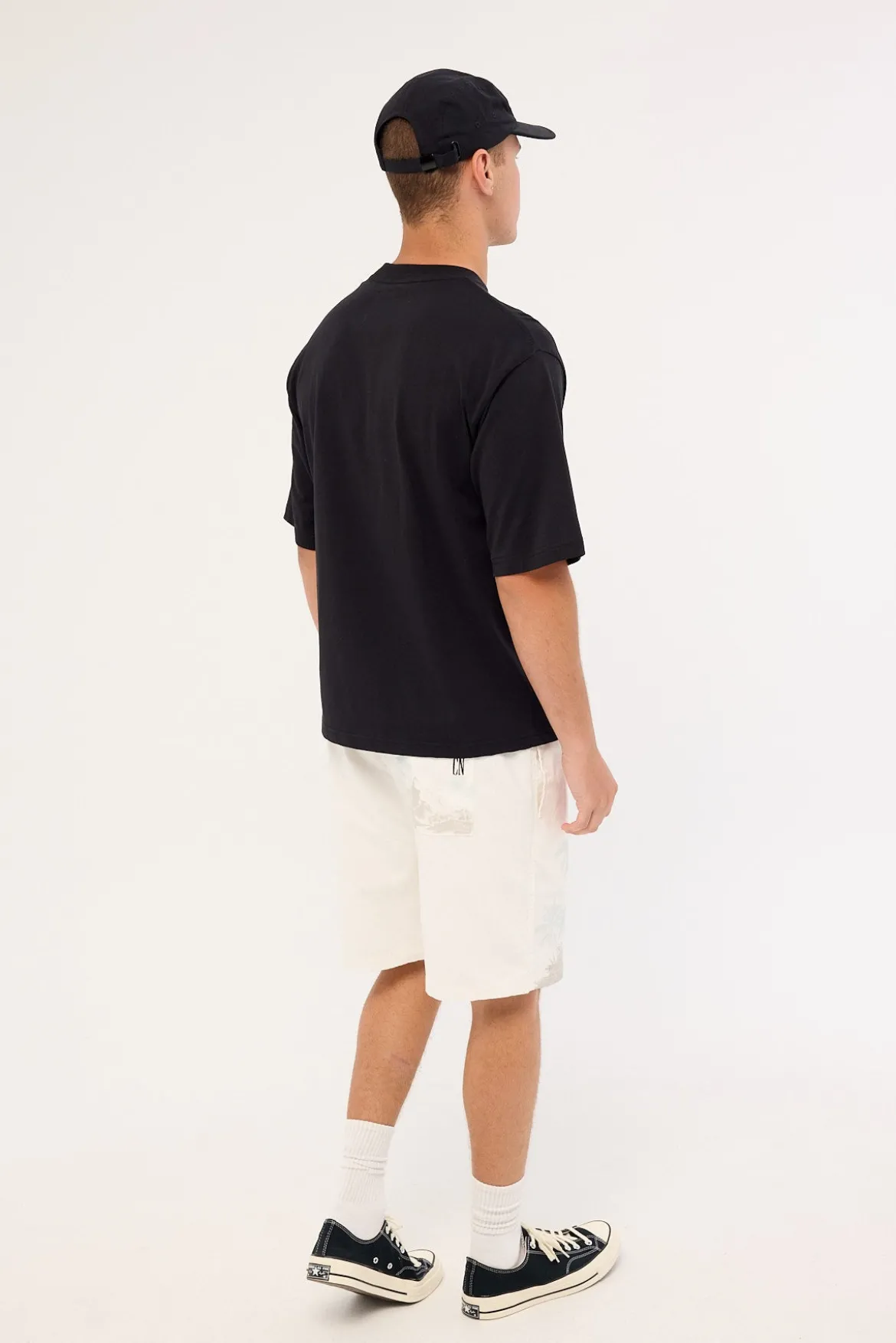 Horizon Elastic Waist Short White