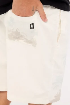 Horizon Elastic Waist Short White