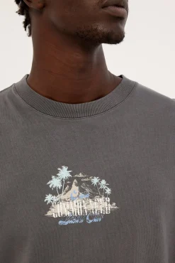 Horizon Heavyweight Easy Tee Washed Black