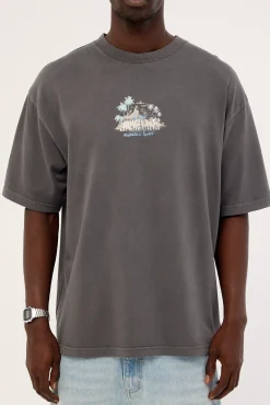 Horizon Heavyweight Easy Tee Washed Black