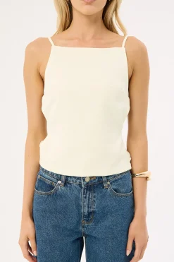 Horizon Tie Top Soft Lemon