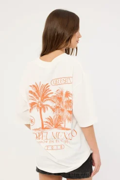Hotel Mexico Oversized T-Shirt White