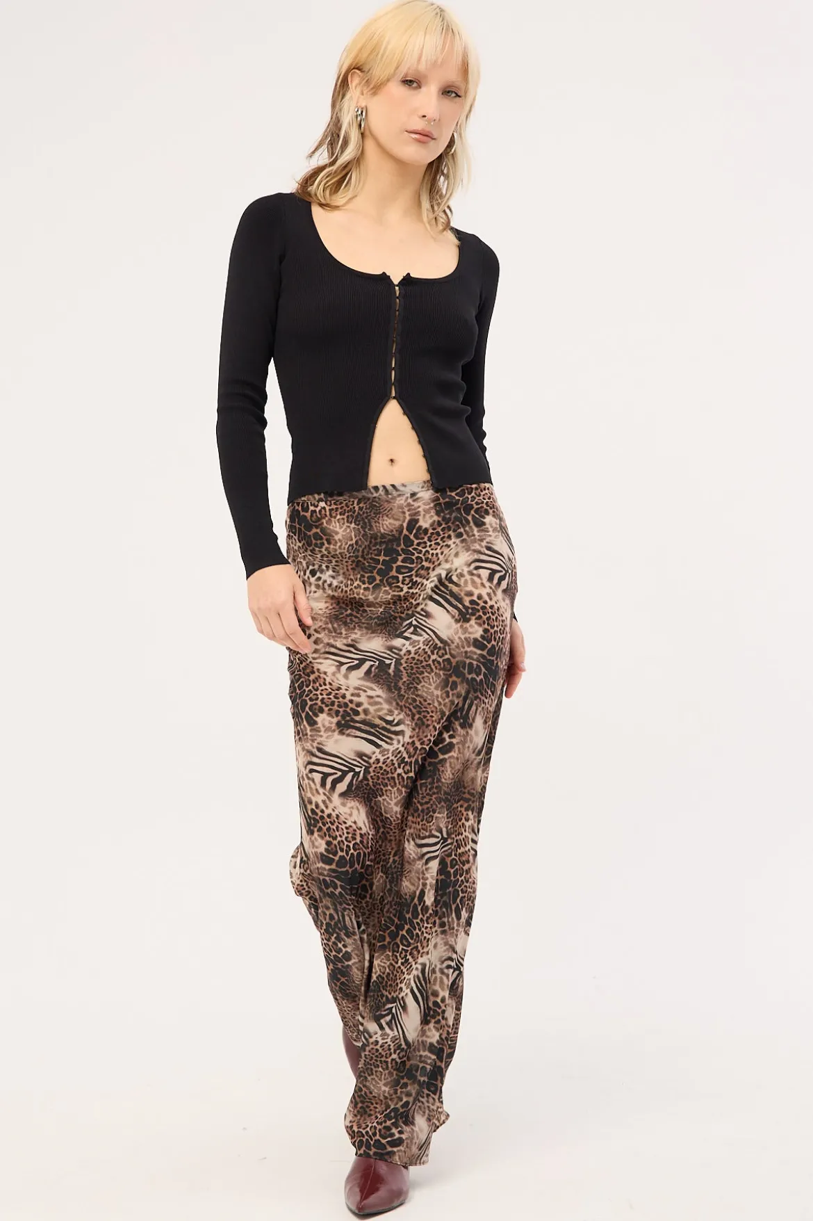 Hudson Maxi Skirt Multi Animal