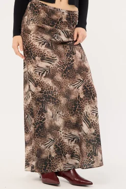 Hudson Maxi Skirt Multi Animal