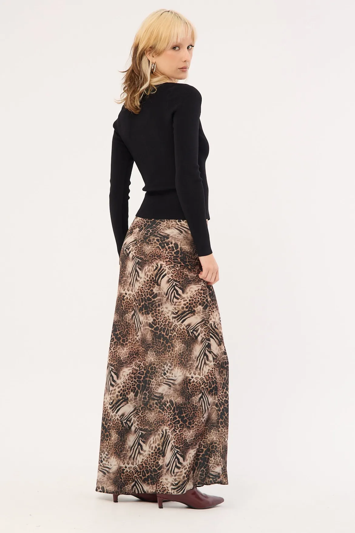 Hudson Maxi Skirt Multi Animal