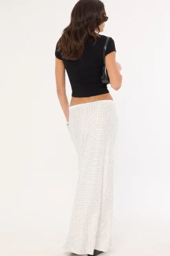 Hudson Satin Maxi Porcelain Polka