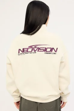 Hunt Relaxed Quarter Zip Crew Cream