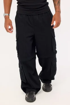 Husk Zip Off Cargo Pant Black