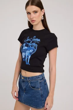 Ice Spice Baby Tee Black