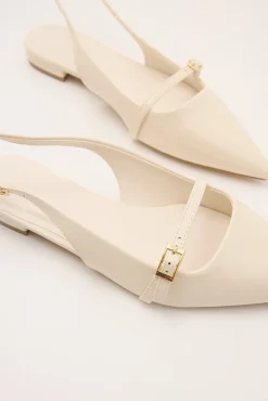 Ilie Patent Flat Ivory