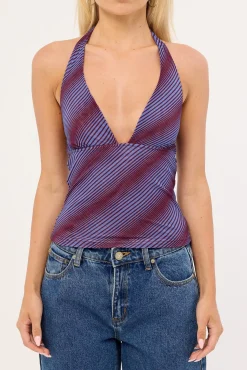 Illusions Halter Top Bluefin