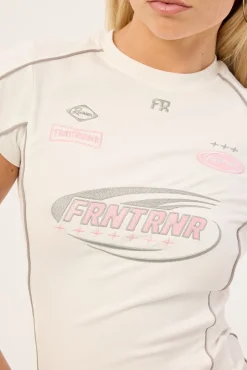 Impact Grid Nano Tee White Pink