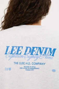 Independent Baggy Sweat White Marle