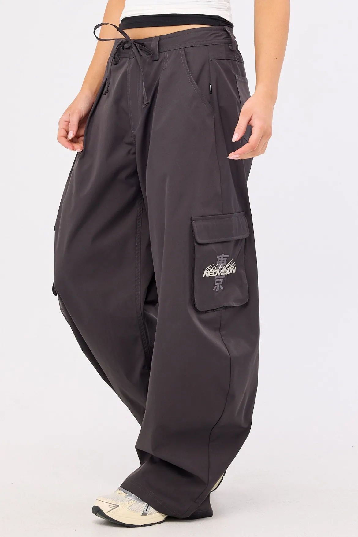 Inferno Barrel Leg Pant Charcoal