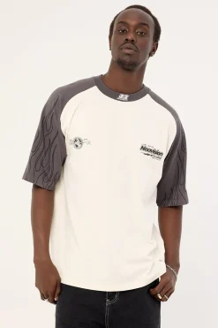 Inferno Raglan Street Super Heavy Tee Off White