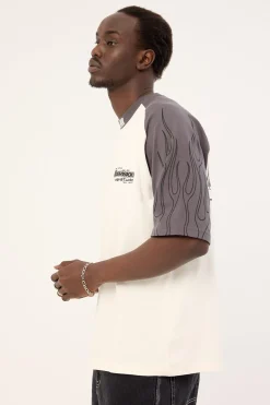 Inferno Raglan Street Super Heavy Tee Off White