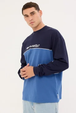 Infinity Oversized Long Sleeve Tee Atlantic Blue