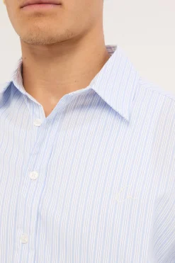 Initial Long Sleeve Shirt Blue Stripe
