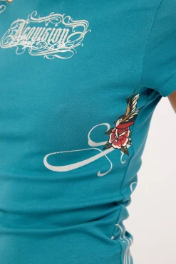 Inked Baby Tee Proxy Teal