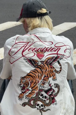 Inked Resort Shirt White