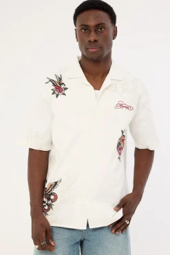 Inked Resort Shirt White