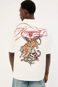 Inked Resort Shirt White