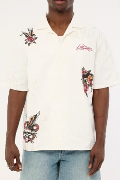 Inked Resort Shirt White