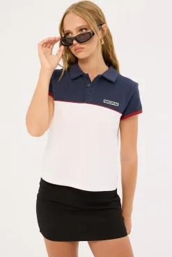 Insert Dad Joke Baby Polo Tee Multi